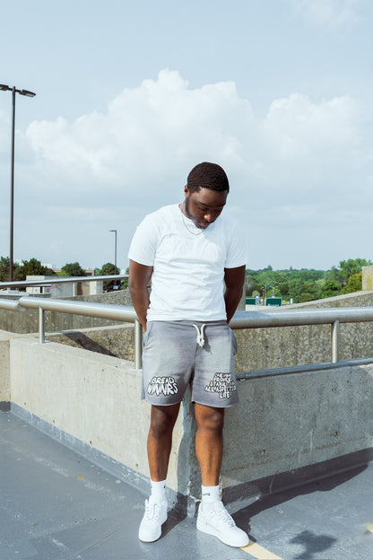 Grey Acid Wash Shorts